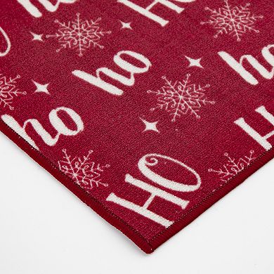 Loomaknoti Ho Ho Ho Throw Rug