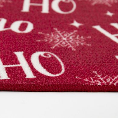 Loomaknoti Ho Ho Ho Throw Rug