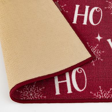 Loomaknoti Ho Ho Ho Throw Rug