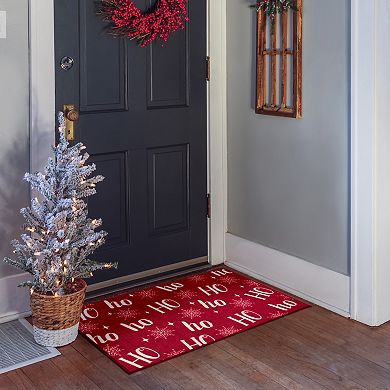 Loomaknoti Ho Ho Ho Throw Rug