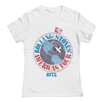 Juniors' Rolling Stones Americas Tour 1975 Graphic Tee