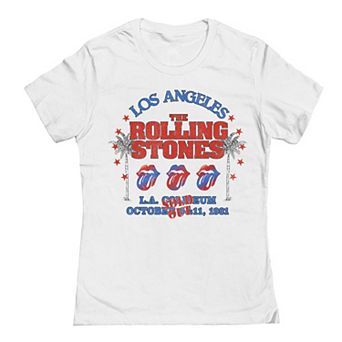 Juniors' JRS LA Coliseum Rolling Stones Graphic Tee