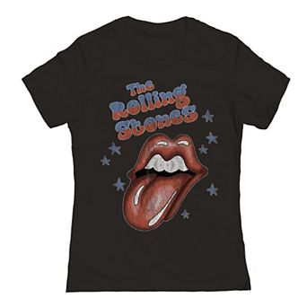 Juniors' Rolling Stones Tongue Out Graphic Tee
