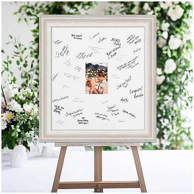 Trio Signature Mat Picture Frame, Photo Frame Guest Book Alternative Weddings, Graduations