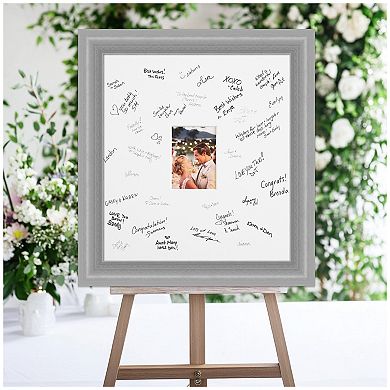 Peak Signature Mat Picture Frame, Photo Frame Guest Book Alternative Weddings, Graduations