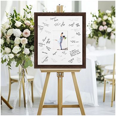 Warm Signature Mat Picture Frame, Photo Frame Guest Book Alternative Weddings, Graduations