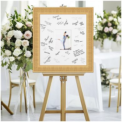 Trellis Signature Mat Picture Frame, Photo Frame Guest Book Alternative Weddings, Graduations