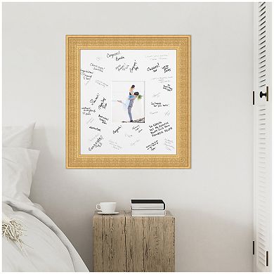 Trellis Signature Mat Picture Frame, Photo Frame Guest Book Alternative Weddings, Graduations