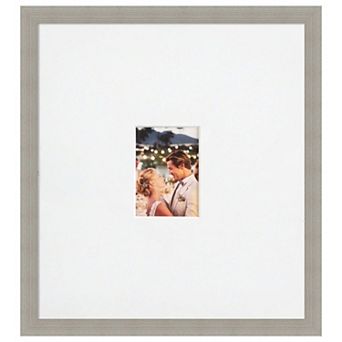 Woodgrain Signature Mat Picture Frame, Photo Frame Guest Book Alternative Weddings, Graduations