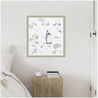 Florence Signature Mat Picture Frame, Photo Frame Guest Book Alternative Weddings, Graduations