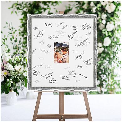 Wave Signature Mat Picture Frame, Photo Frame Guest Book Alternative Weddings, Graduations
