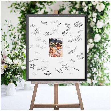 Stylish Signature Mat Picture Frame, Photo Frame Guest Book Alternative Weddings, Graduations