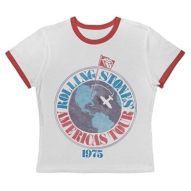 Juniors' Americas Tour 1975 Graphic Ringer Baby Tee
