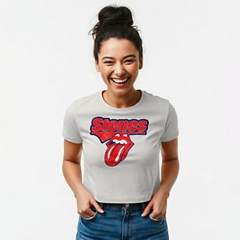 Juniors' Stones Graphic Baby Tee
