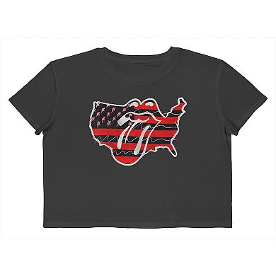 Juniors' US Cropped Graphic Tee