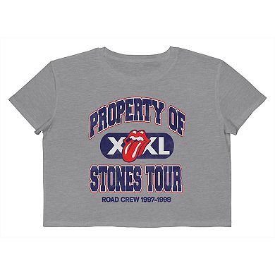 Juniors' Property Of Stones Cropped Graphic Tee