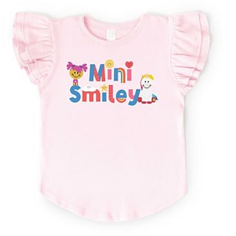 Mini Smiley Icons Unicorn - Flutter Sleeve Graphic T-Shirt