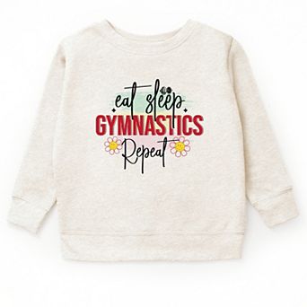The Juniper Shop Eat Sleep Gymnastics Repeat Youth Sweatshirt