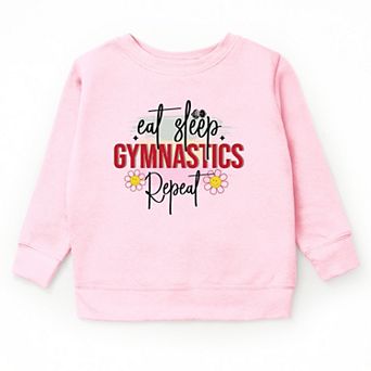 The Juniper Shop Eat Sleep Gymnastics Repeat Youth Sweatshirt