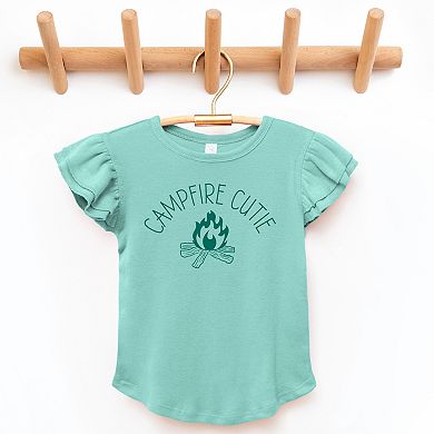 The Juniper Shop Campfire Cutie Flutter Sleeve Tee