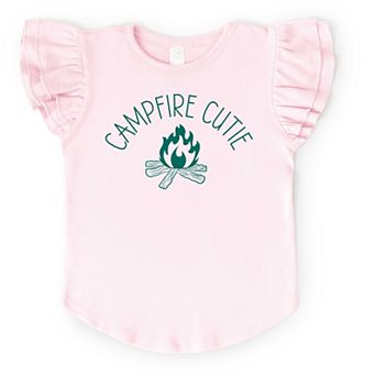 The Juniper Shop Campfire Cutie Flutter Sleeve Tee