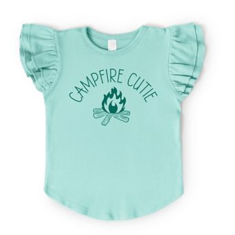 The Juniper Shop Campfire Cutie Flutter Sleeve Tee