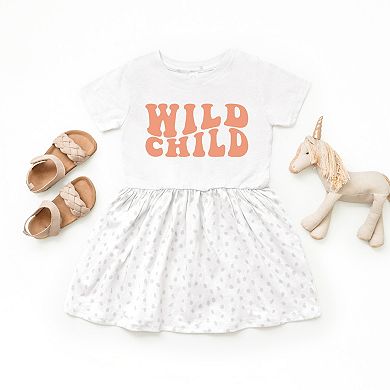 The Juniper Shop Wild Child Wavy Toddler Dress