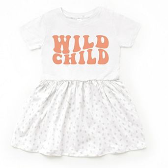 The Juniper Shop Wild Child Wavy Toddler Dress