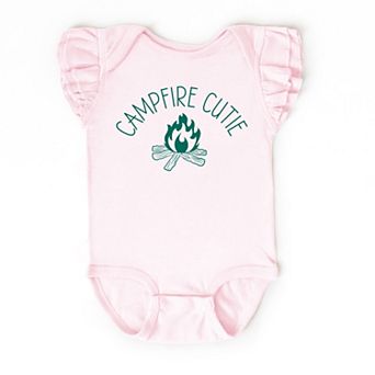 The Juniper Shop Campfire Cutie Flutter Sleeve Bodysuit