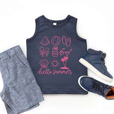 The Juniper Shop Hello Summer Chart Youth Tank Top