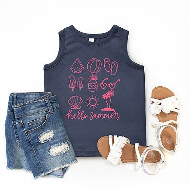 The Juniper Shop Hello Summer Chart Youth Tank Top
