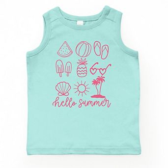 The Juniper Shop Hello Summer Chart Youth Tank Top