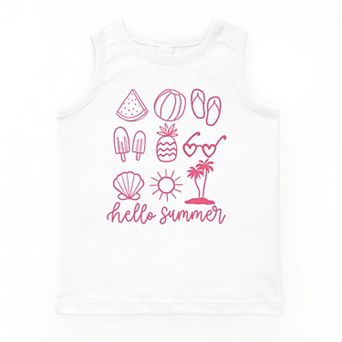 The Juniper Shop Hello Summer Chart Youth Tank Top