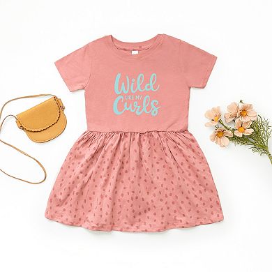 The Juniper Shop Wild Like My Curls Toddler Dress