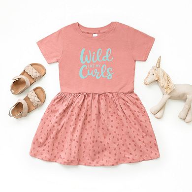 The Juniper Shop Wild Like My Curls Toddler Dress