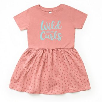 The Juniper Shop Wild Like My Curls Toddler Dress