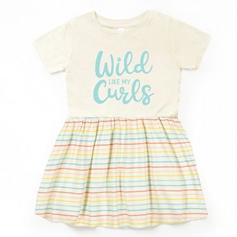 The Juniper Shop Wild Like My Curls Toddler Dress