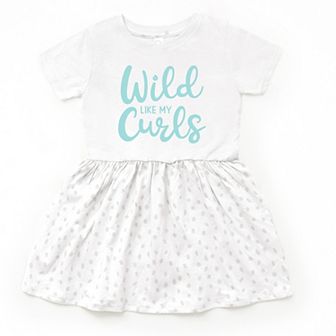 The Juniper Shop Wild Like My Curls Toddler Dress