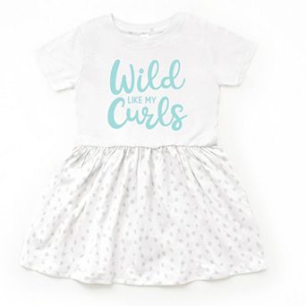 The Juniper Shop Wild Like My Curls Toddler Dress