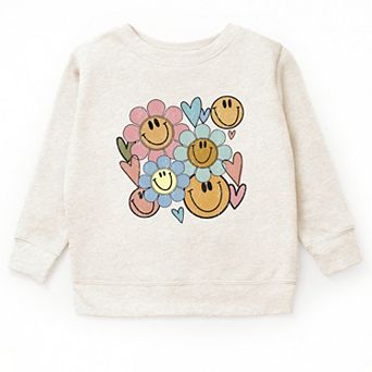 The Juniper Shop Flower Smiley Face Youth Sweatshirt