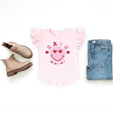 The Juniper Shop SmileyWorld Babe Smile Flutter Sleeve Tee
