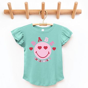 The Juniper Shop SmileyWorld Babe Smile Flutter Sleeve Tee