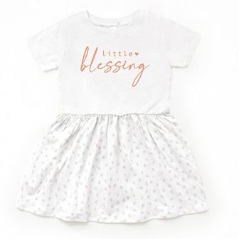 The Juniper Shop Little Blessing Heart Toddler Dress