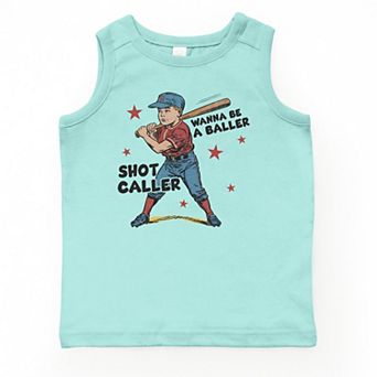 The Juniper Shop Wanna Be A Baller Shot Caller Youth Tank Top