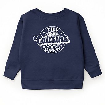 The Juniper Shop The Cousins Crew Checkered Youth Sweatshirt