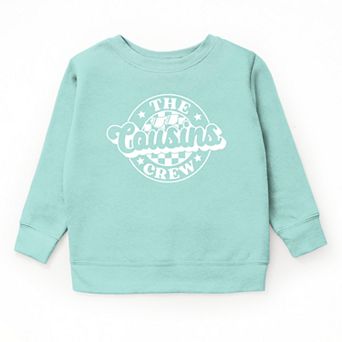 The Juniper Shop The Cousins Crew Checkered Youth Sweatshirt