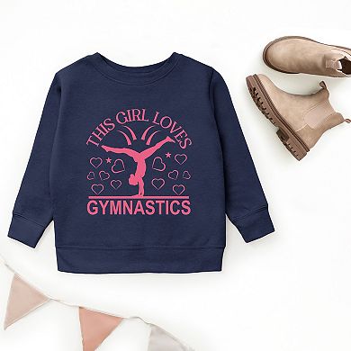 The Juniper Shop This Girl Loves Gymnastics Youth Sweatshirt