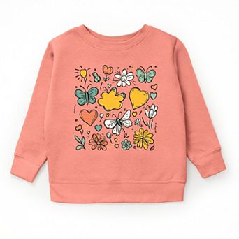 The Juniper Shop Flowers and Butterflies Youth Sweatshirt
