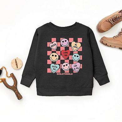 The Juniper Shop SmileyWorld Candy Heart Smile Solid Youth Sweatshirt