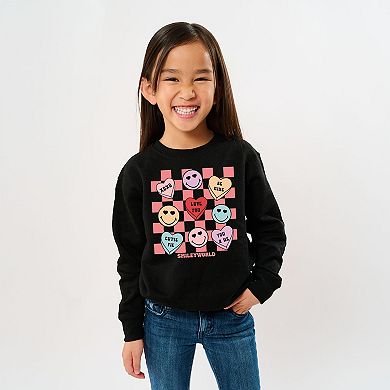 The Juniper Shop SmileyWorld Candy Heart Smile Solid Youth Sweatshirt